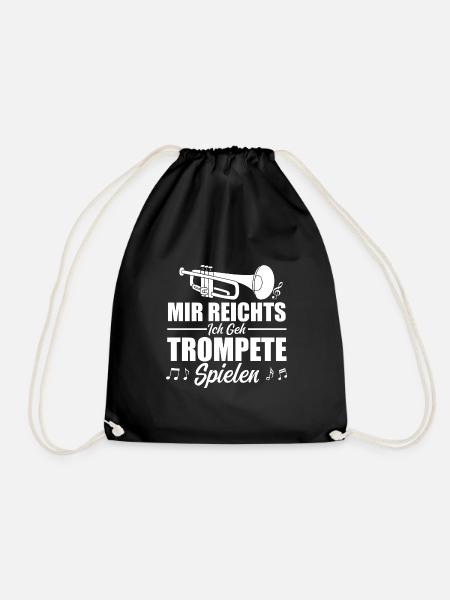 Mir Reichts Ich Geh Trumpet spielen - Turnbeutel - Schwarz