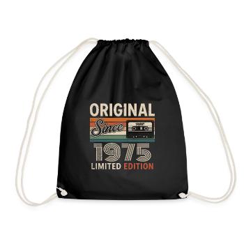 Vintage 1975 Legend Rétro Anniversaire 1975 - Sac de sport léger - noir - Devant