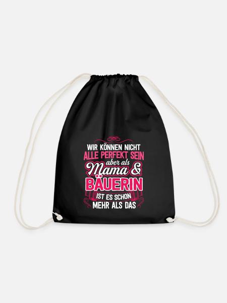 BÄUERIN - Mama - Turnbeutel - Schwarz