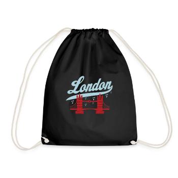 London - Turnbeutel - Schwarz - Vorne