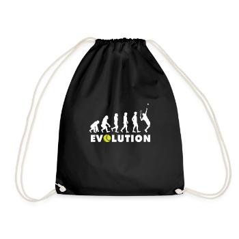 Tennis Evolution - Turnbeutel - Schwarz - Vorne
