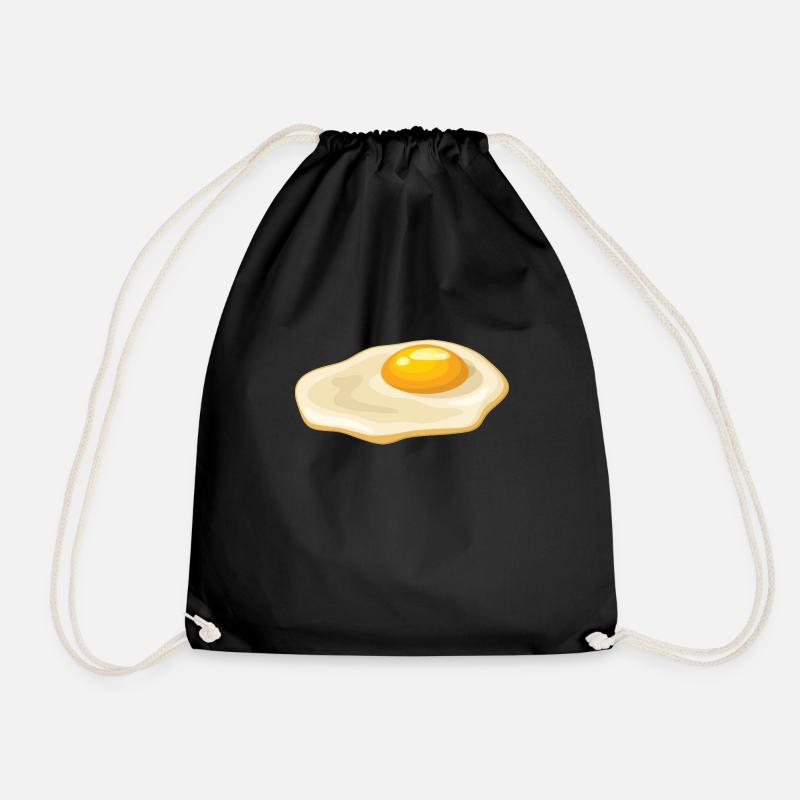 EGG - Drawstring Bag - black