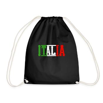 italie - Sac de sport léger - noir - Devant