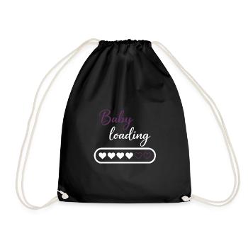 Progression du chargement cardiaque du bébé - Sac de sport léger - noir - Devant