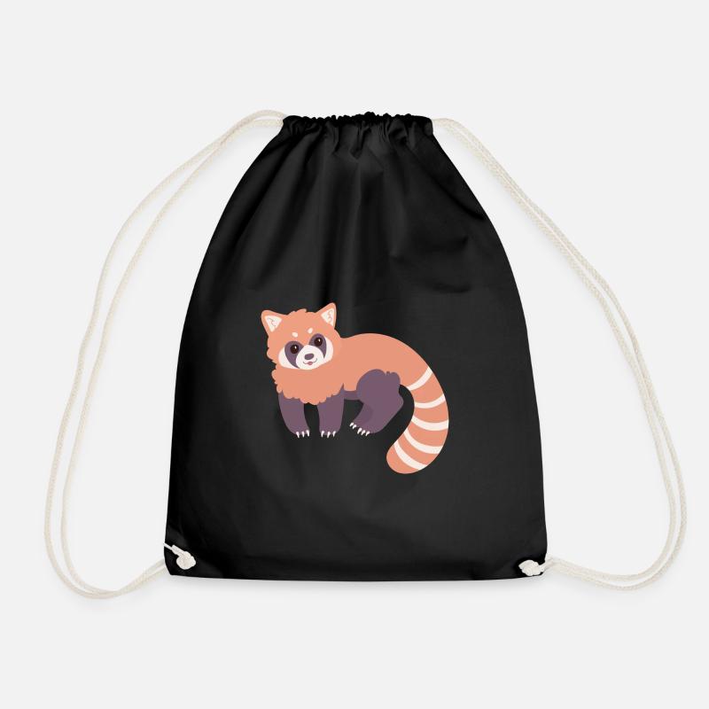 Roter Panda - Turnbeutel - Schwarz