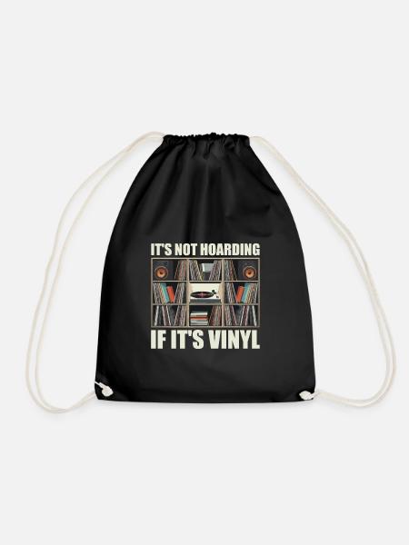Es ist kein Horten, wenn es Vinyl ist - Turnbeutel - Schwarz