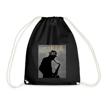 Soulful Sounds - For Music Lovers - Drawstring Bag - black - Front