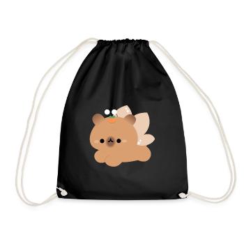 Fée Capybara - Sac de sport léger - noir - Devant