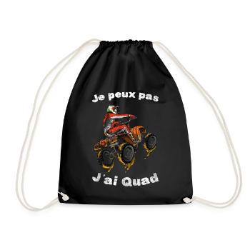 Je Peux Pas J'ai Quad - Sac de sport léger - noir - Devant