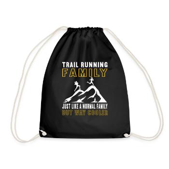 Trail Running Ultra Running Trail Running Extreme Running - Drawstring Bag - black - Front