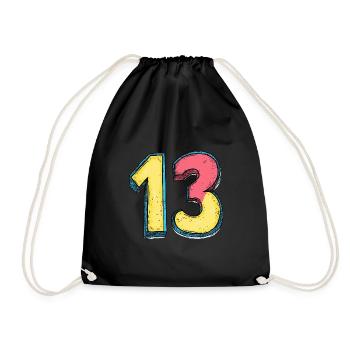 Bande dessinée à 13 chiffres - Sac de sport léger - noir - Devant