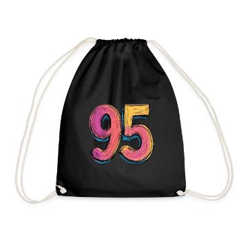 Bande dessinée à 95 numéros - Sac de sport léger - noir - Devant