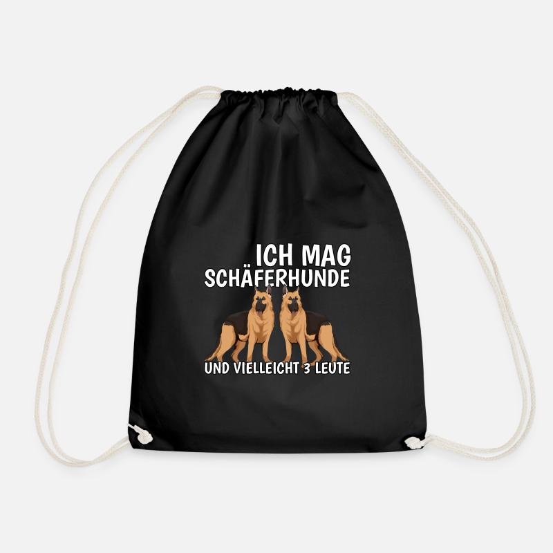 Deutscher Schäferhund Ich mag Schäferhunde - Turnbeutel - Schwarz