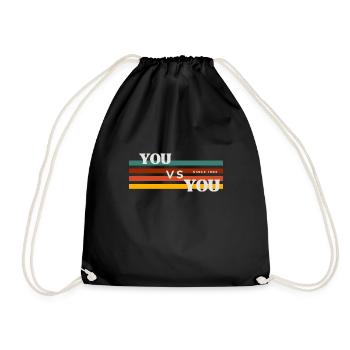 YOU VS YOU - Turnbeutel - Schwarz - Vorne
