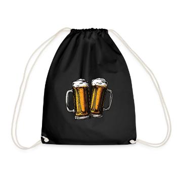 Beer Mug Beer - Drawstring Bag - black - Front