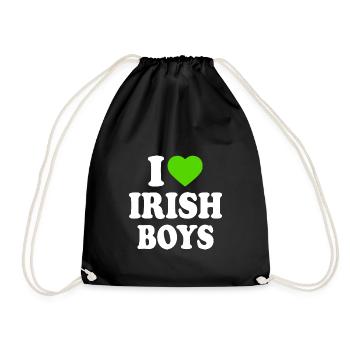 I love irish boys - Turnbeutel - Schwarz - Vorne