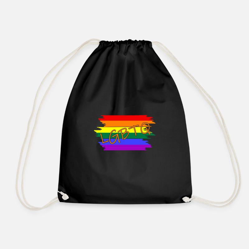 gay pride lgbtq - Turnbeutel - Schwarz