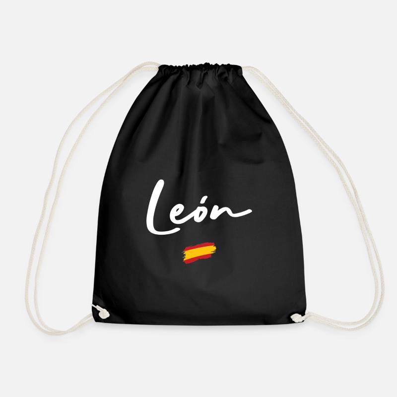 León - Drawstring Bag - black