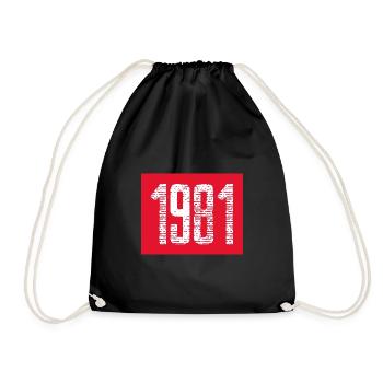 1981 - Drawstring Bag - black - Front