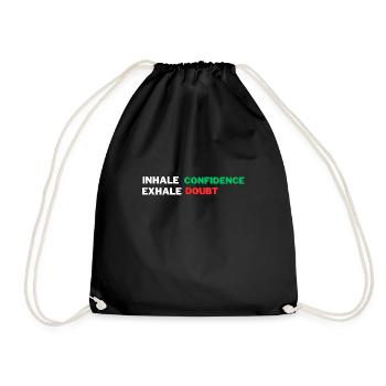 T-shirt de motivation « Inhale Confidence, Exhale Doubt. » - Sac de sport léger - noir - Devant