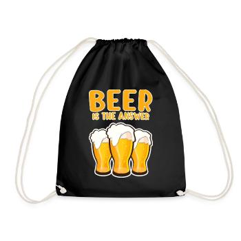 Bière - Sac de sport léger - noir - Devant