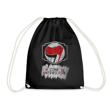 antifa zona antifascista - Sac de sport léger - noir - Devant