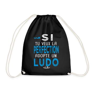 perfection adopte un Ludo Cadeau Ludovic - Sac de sport léger - noir - Devant