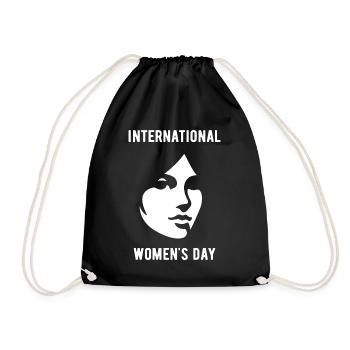 Journée internationale de la femme - Cadeau - Sac de sport léger - noir - Devant