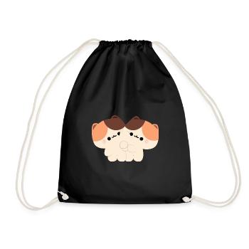 Couple de chats Tortie - Sac de sport léger - noir - Devant