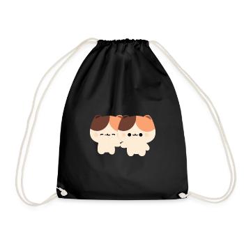 Couple de chats Tortie - Sac de sport léger - noir - Devant