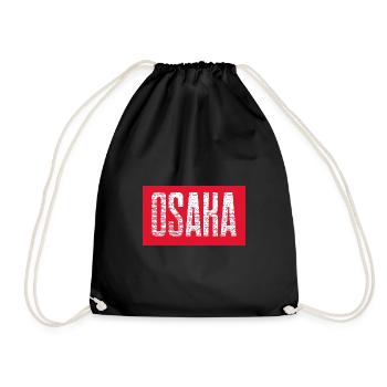 OSAKA - Drawstring Bag - black - Front