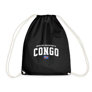 République Démocratique Du Congo - Sac de sport léger - noir - Devant