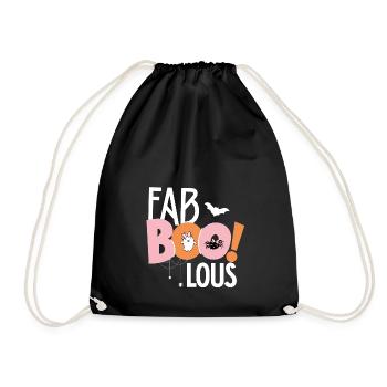 Fabboolous - Design d’Halloween mignon avec - Sac de sport léger - noir - Devant