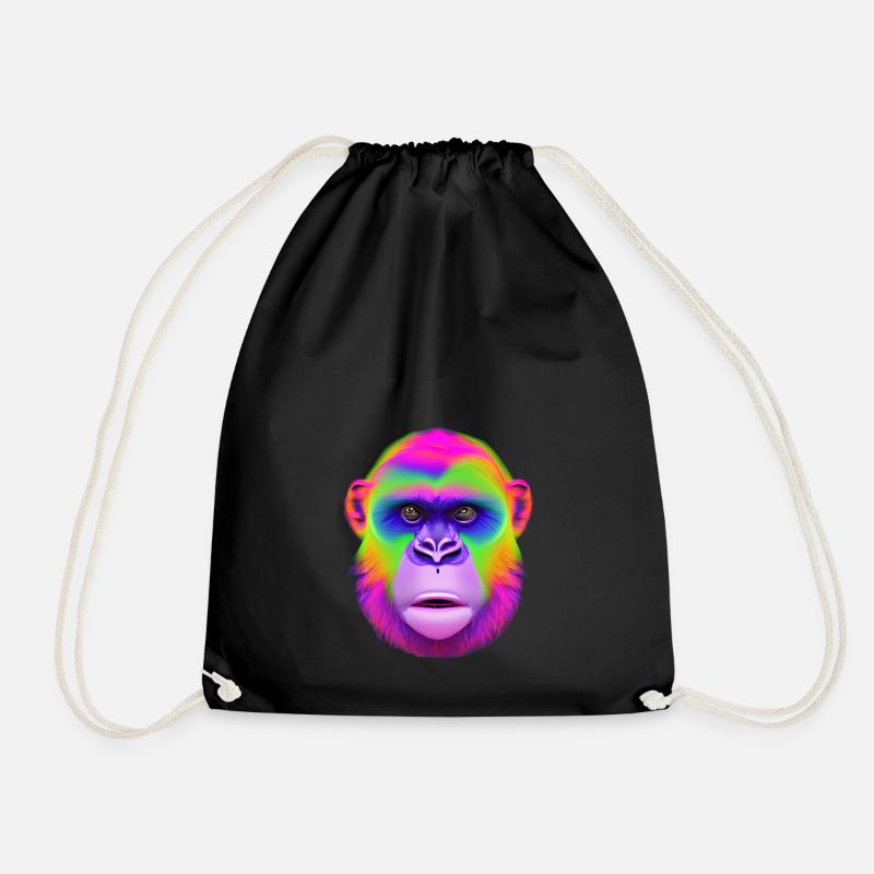 colour ape - Turnbeutel - Schwarz