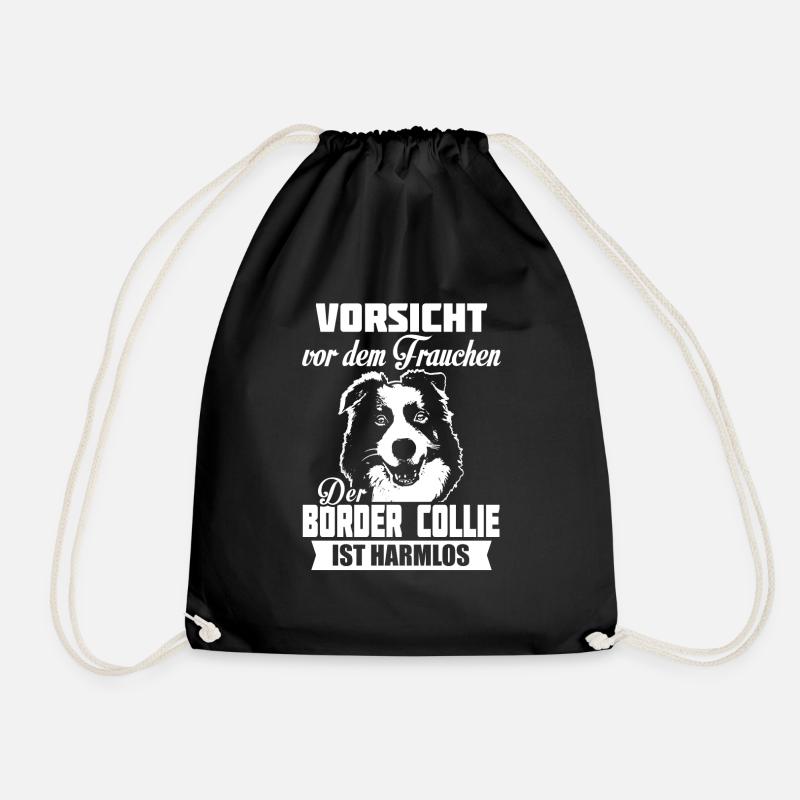 Border Collie - Turnbeutel - Schwarz