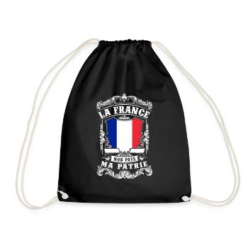 La France - Mon Pays - Ma Patrie - Drawstring Bag - black - Front