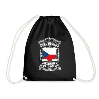 Česká republika - Czech republic - Tschechien - Drawstring Bag - black - Front
