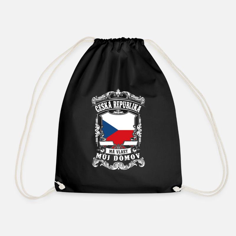 Česká republika - Czech republic - Tschechien - Turnbeutel - Schwarz