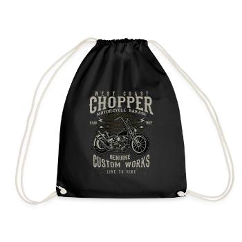 West Coast Chopper - Drawstring Bag - black - Front