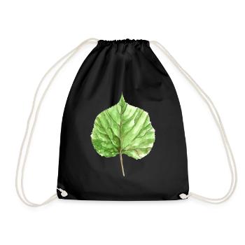 Lindenblatt - Drawstring Bag - black - Front