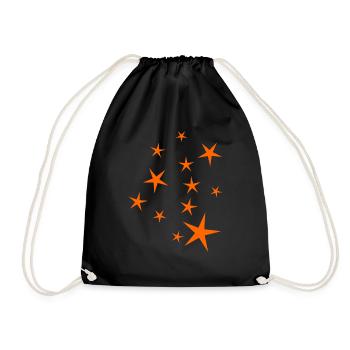 Orange Starling - Drawstring Bag - black - Front