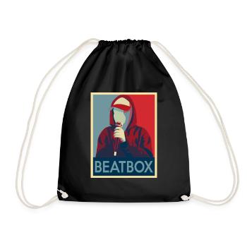 Beatbox - Drawstring Bag - black - Front
