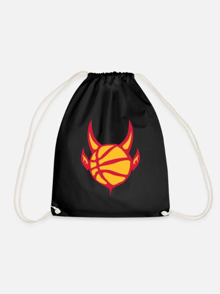 Basketball Ball Basketball Teufel Teufel - Turnbeutel - Schwarz