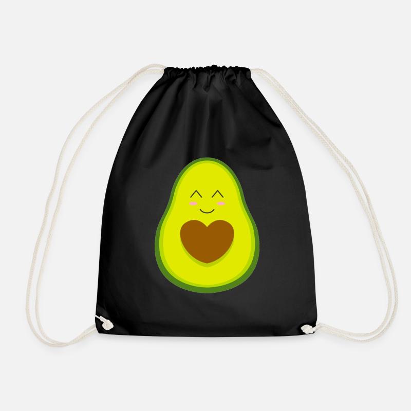Avocado - Turnbeutel - Schwarz
