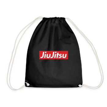 Jiu Jitsu BJJ Tshirt - Drawstring Bag - black - Front