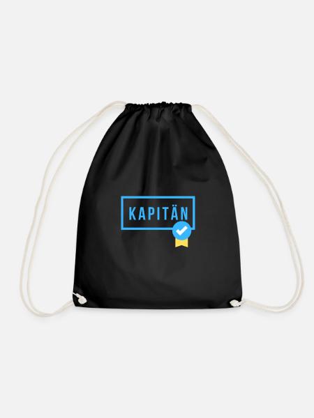 Kapitänsprüfung bestanden - Geschenk für Kapitäne - Turnbeutel - Schwarz