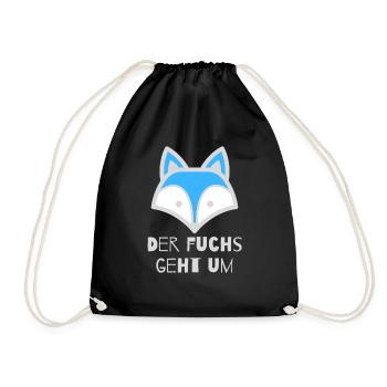 Le renard marche - Sac de sport léger - noir - Devant