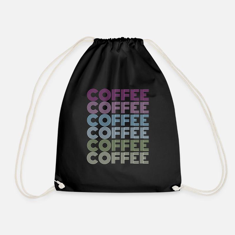 coffee kaffee - Turnbeutel - Schwarz