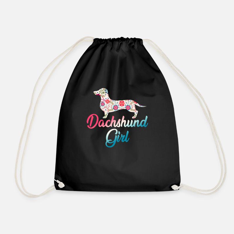 Fille de teckel - Sac de sport léger - noir