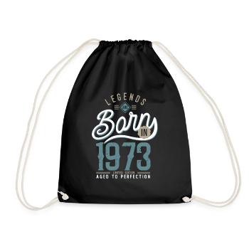 legends are born in 1973 anniversaire 50 ans - Sac de sport léger - noir - Devant